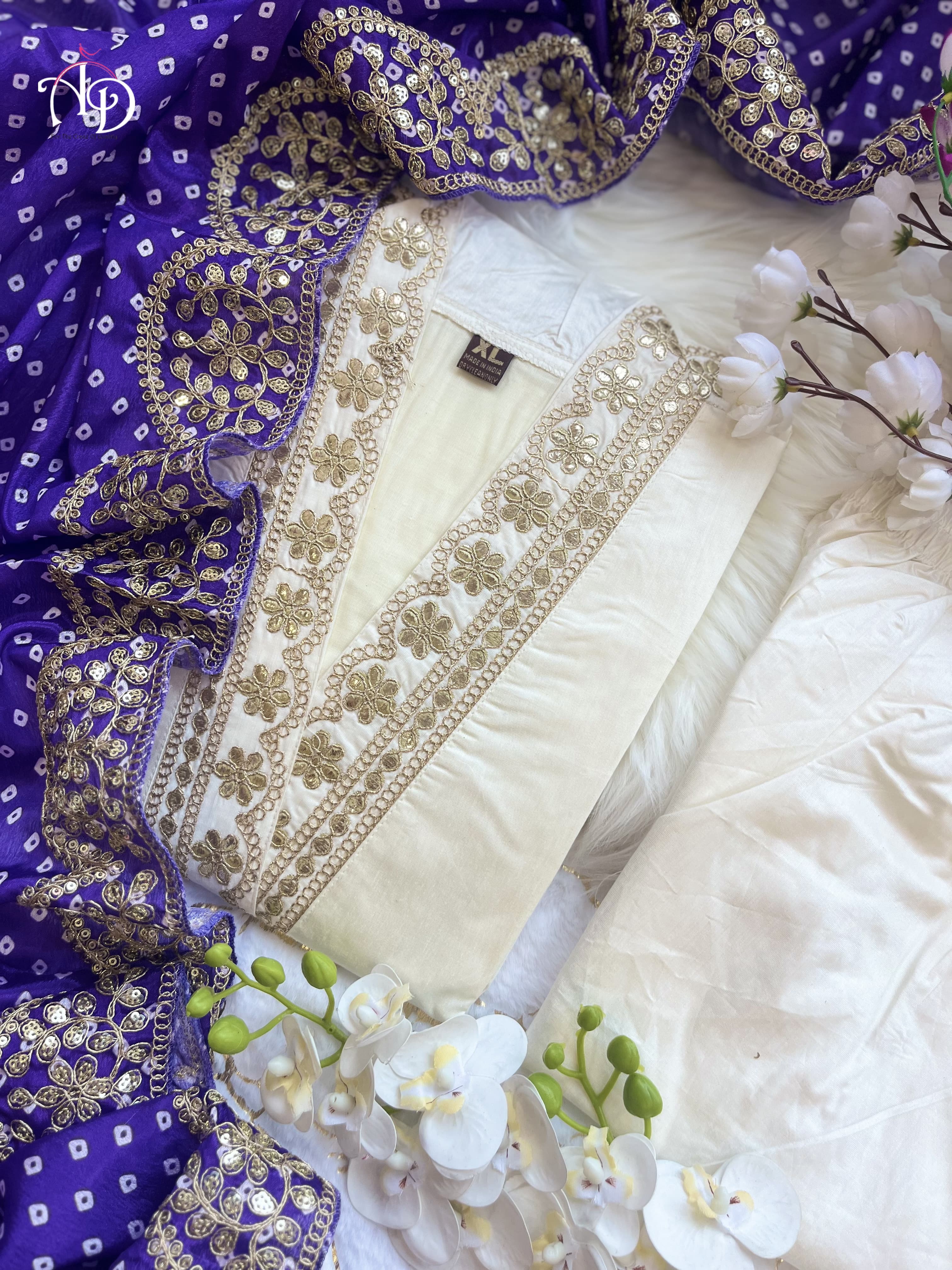 Beautiful Designer Heavy Banana Cotton Salwar Suit