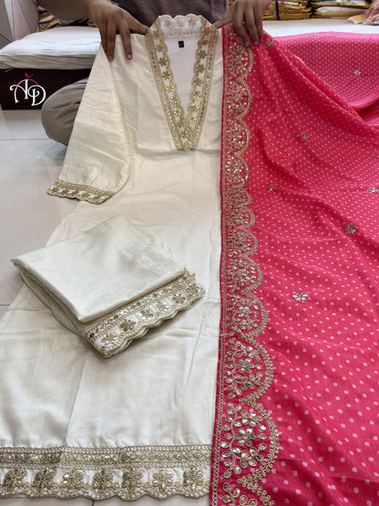 Beautiful Designer Heavy Banana Cotton Salwar Suit