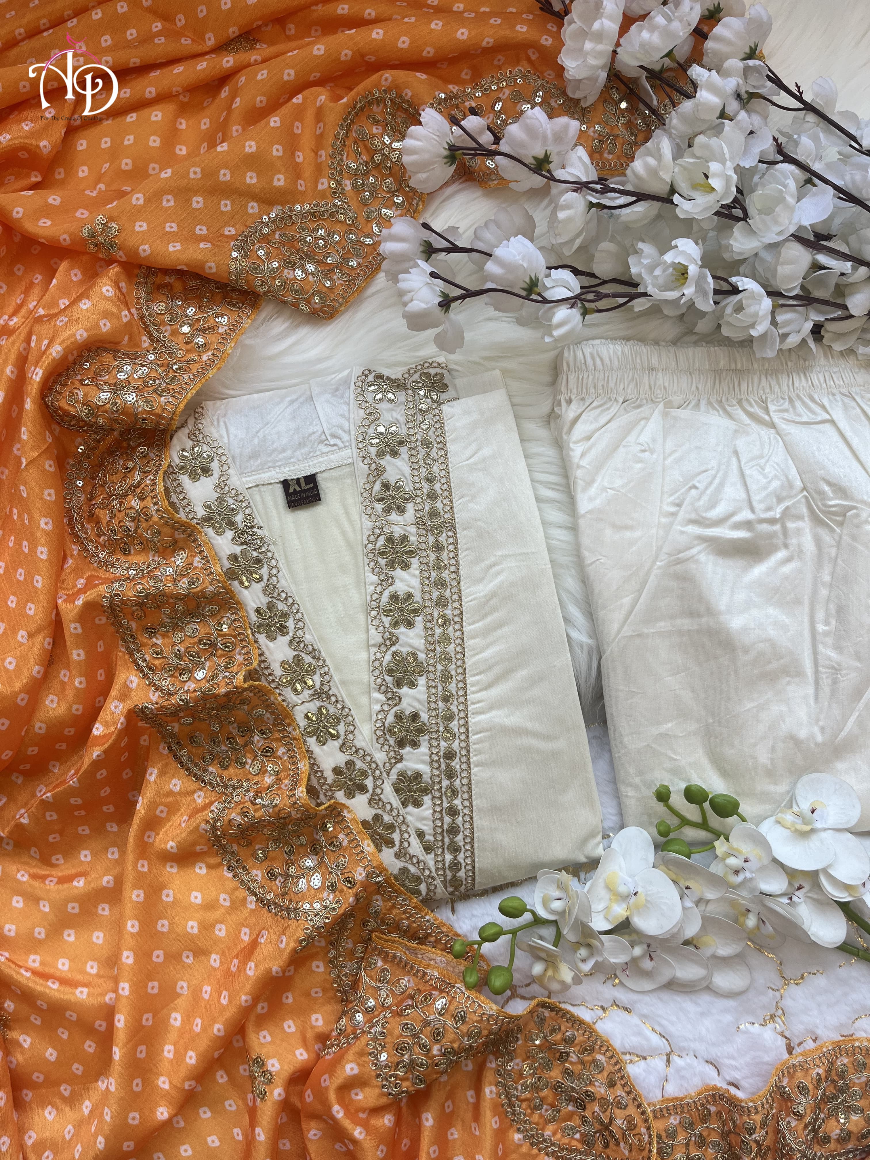 Beautiful Designer Heavy Banana Cotton Salwar Suit