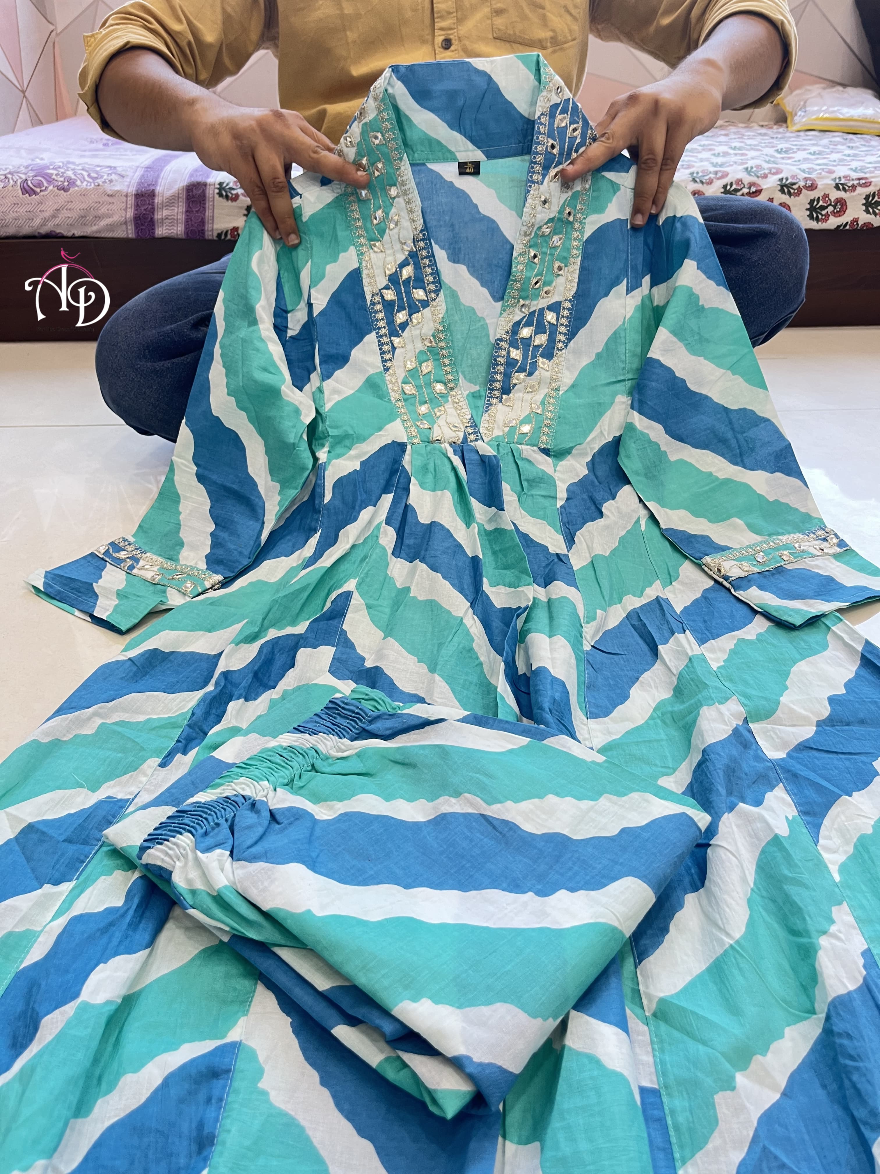 Beautiful Designer Heavy Banana Cotton Salwar Suit