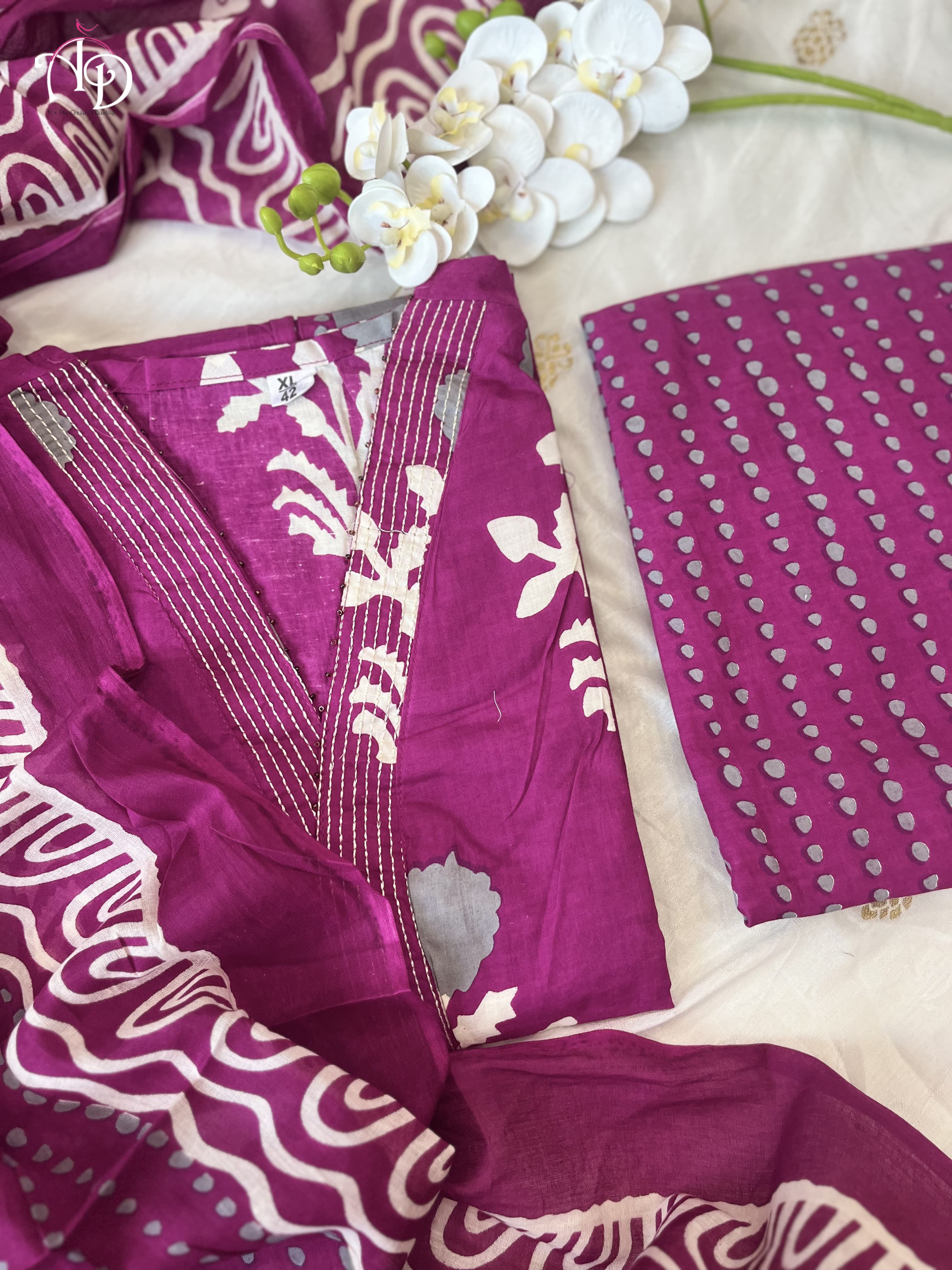 Beautiful Designer Pure Cotton Salwar Suit