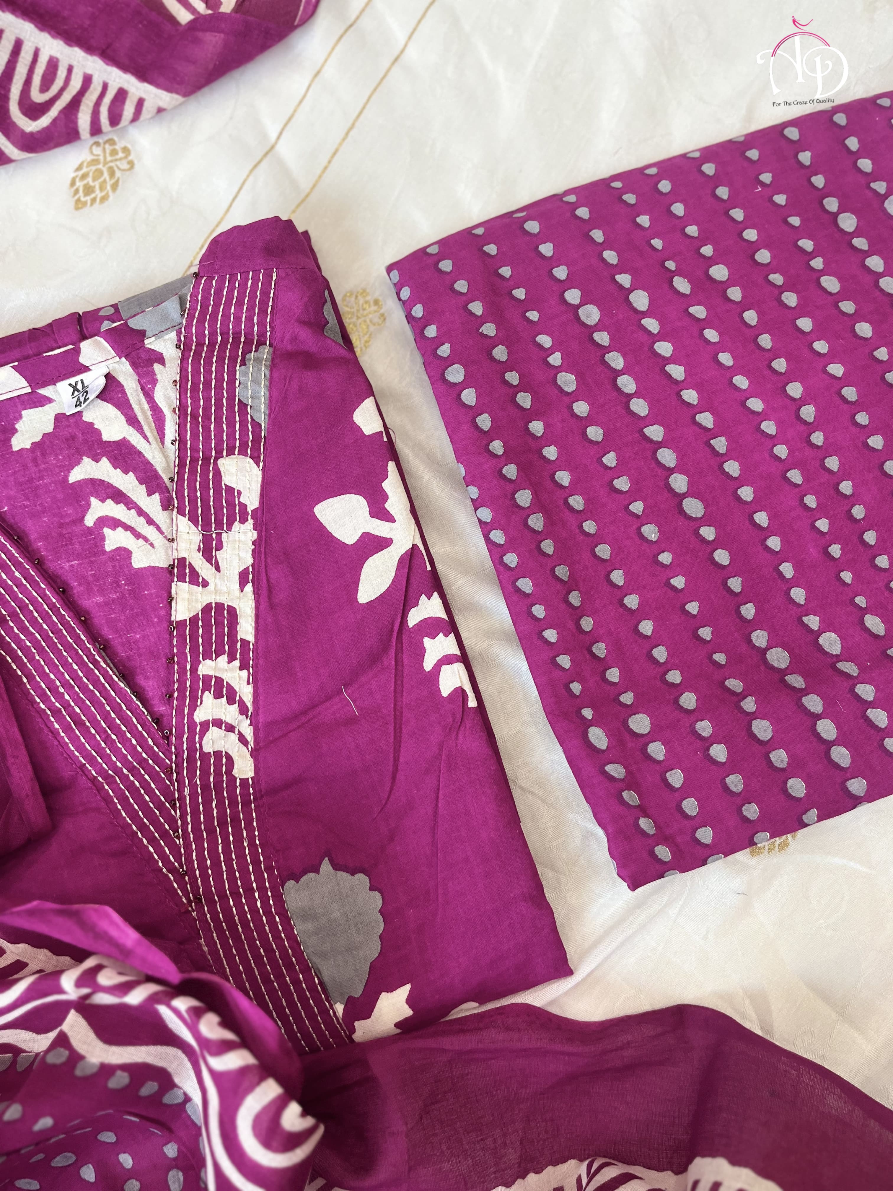 Beautiful Designer Pure Cotton Salwar Suit