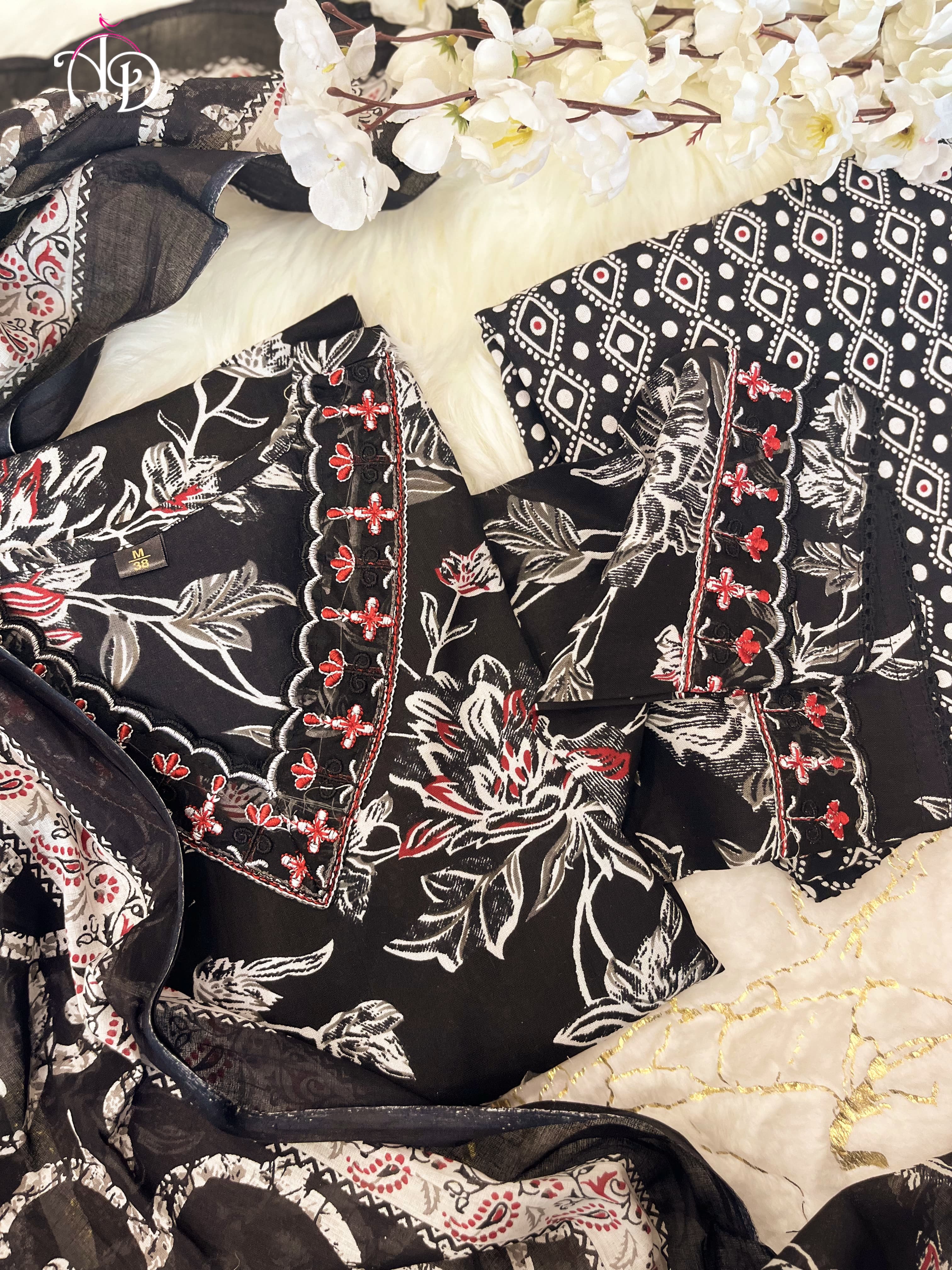 Beautiful Designer Heavy Cotton Salwar Suit