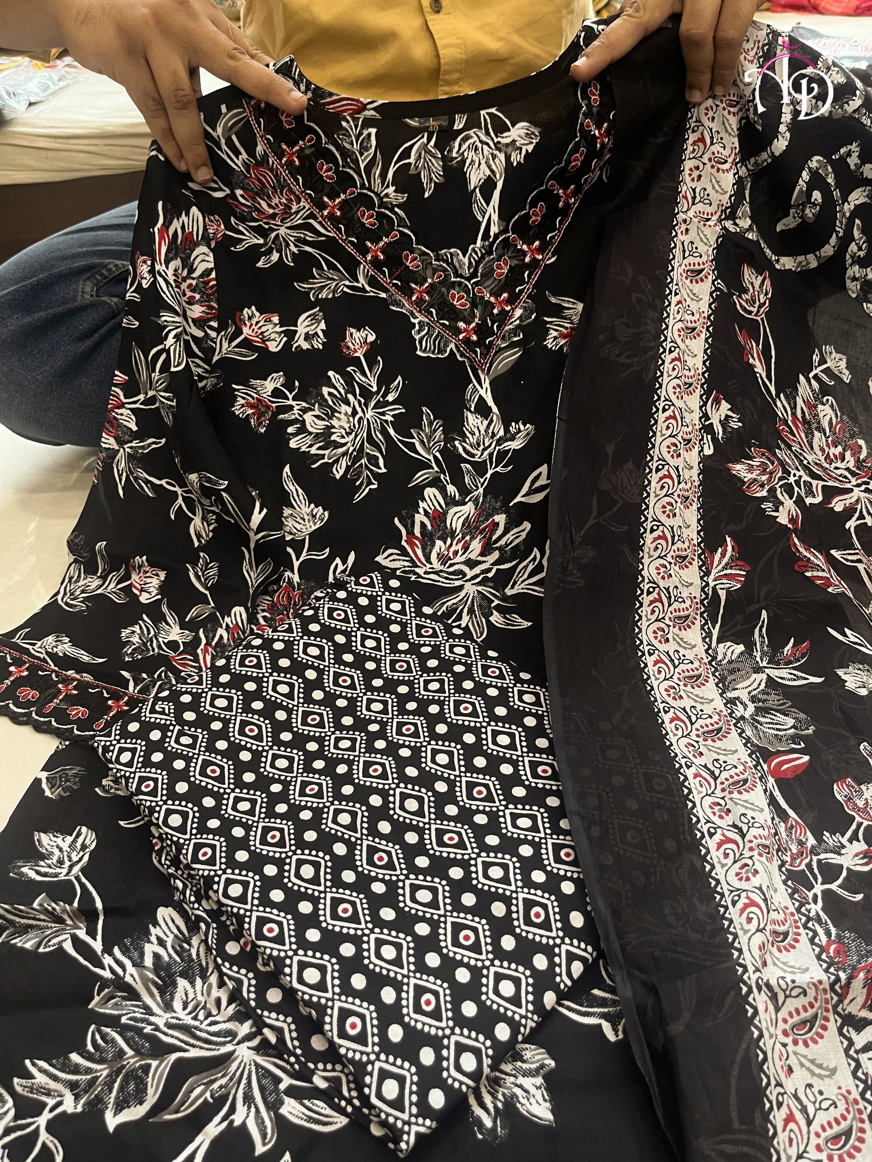 Beautiful Designer Heavy Cotton Salwar Suit