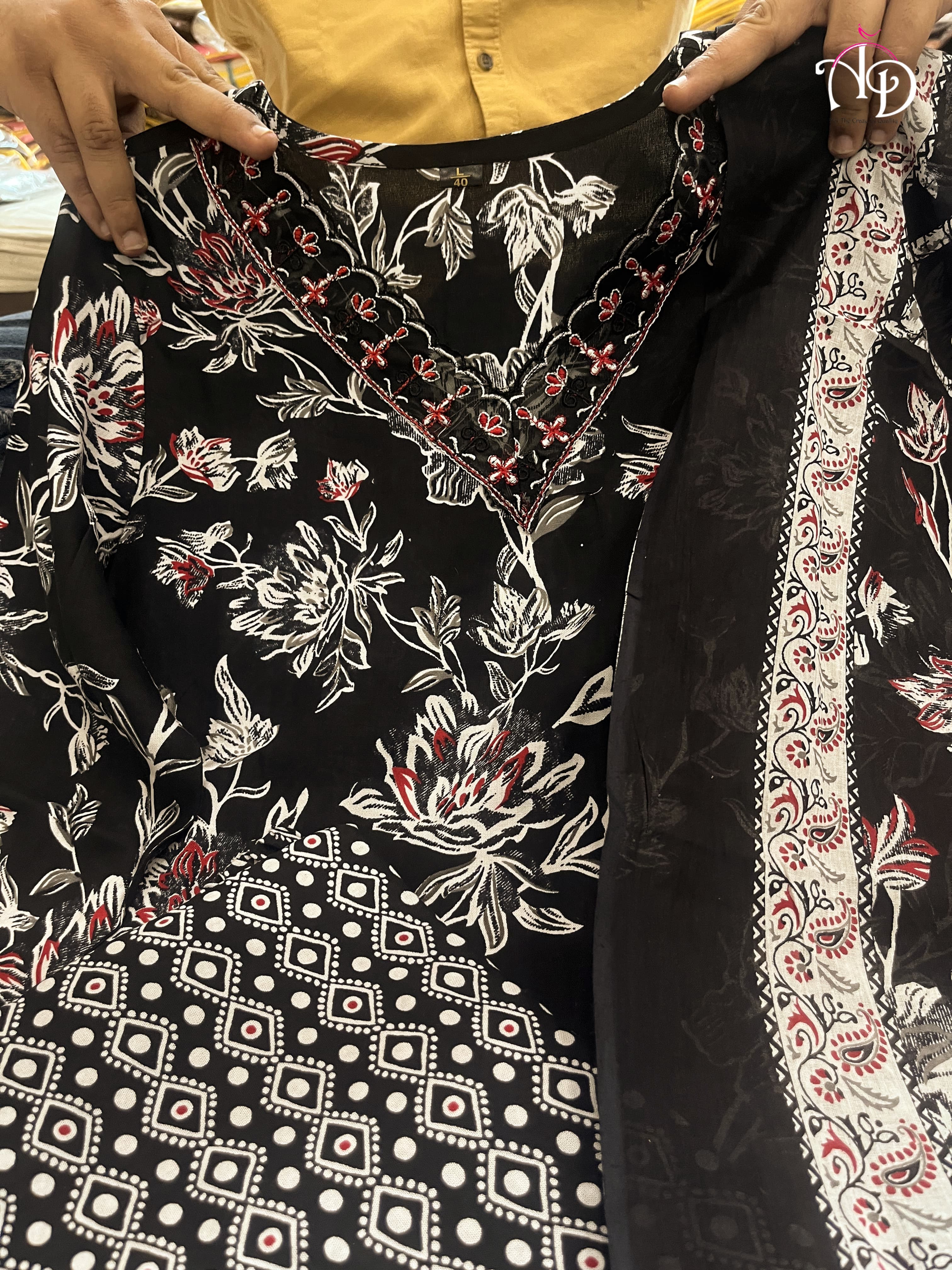 Beautiful Designer Heavy Cotton Salwar Suit