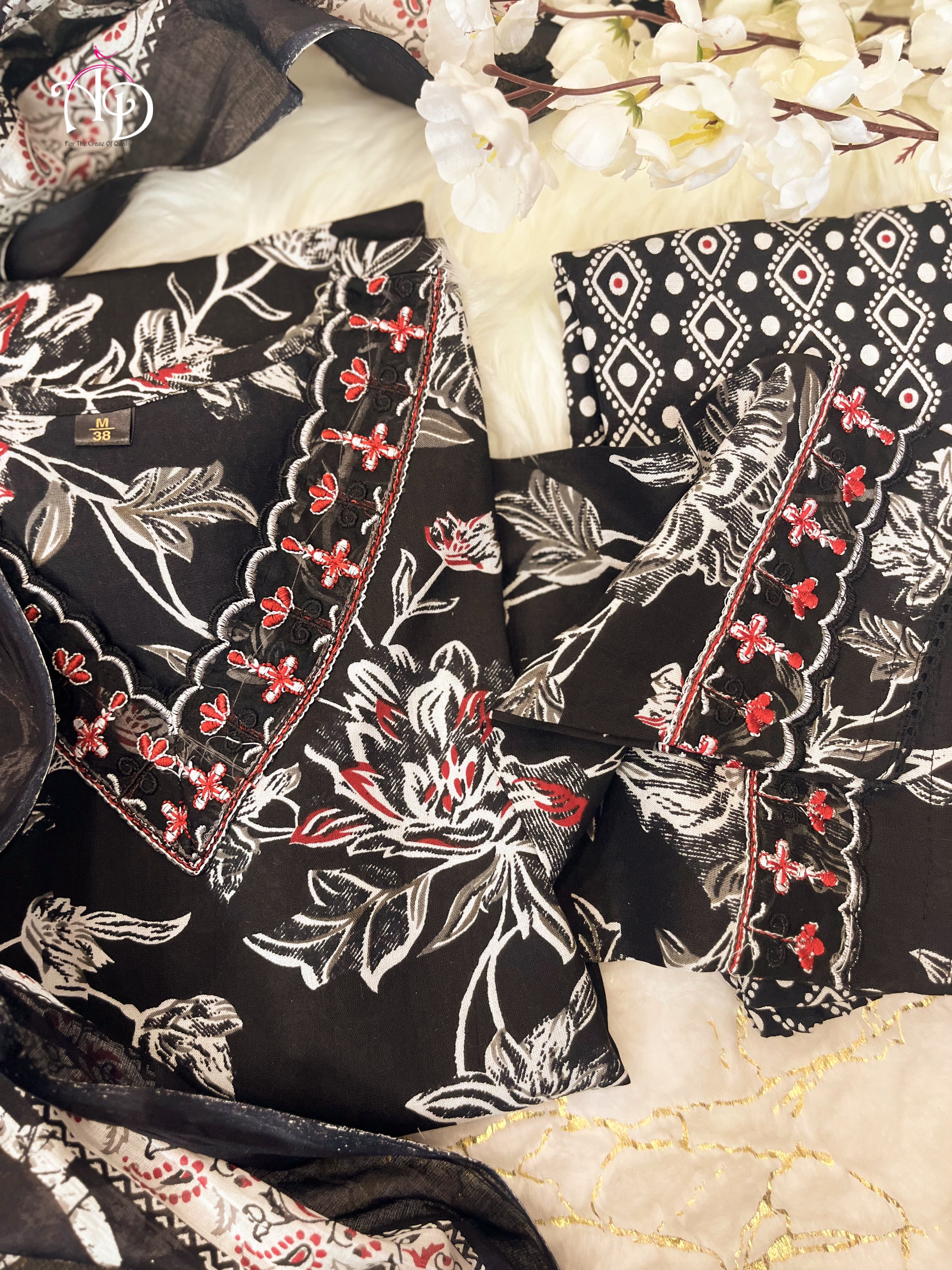 Beautiful Designer Heavy Cotton Salwar Suit