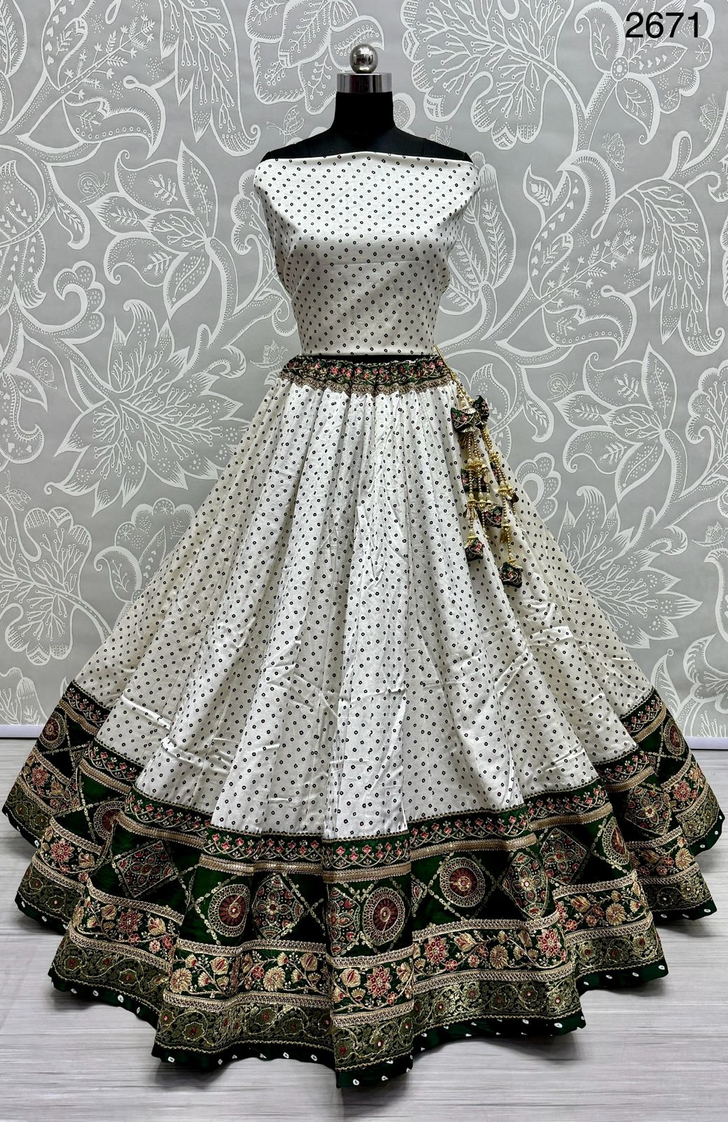 Beautiful Designer Traditional Heavy Bandhej Lehenga Choli