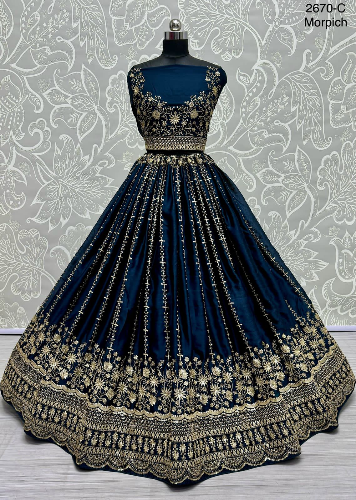 Beautiful Designer Traditional Heavy Satin Lehenga Choli