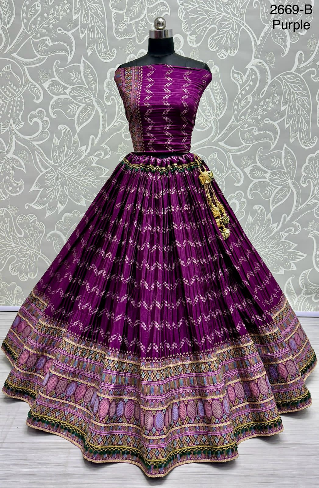 Beautiful Designer Traditional Heavy Satin Lehenga Choli