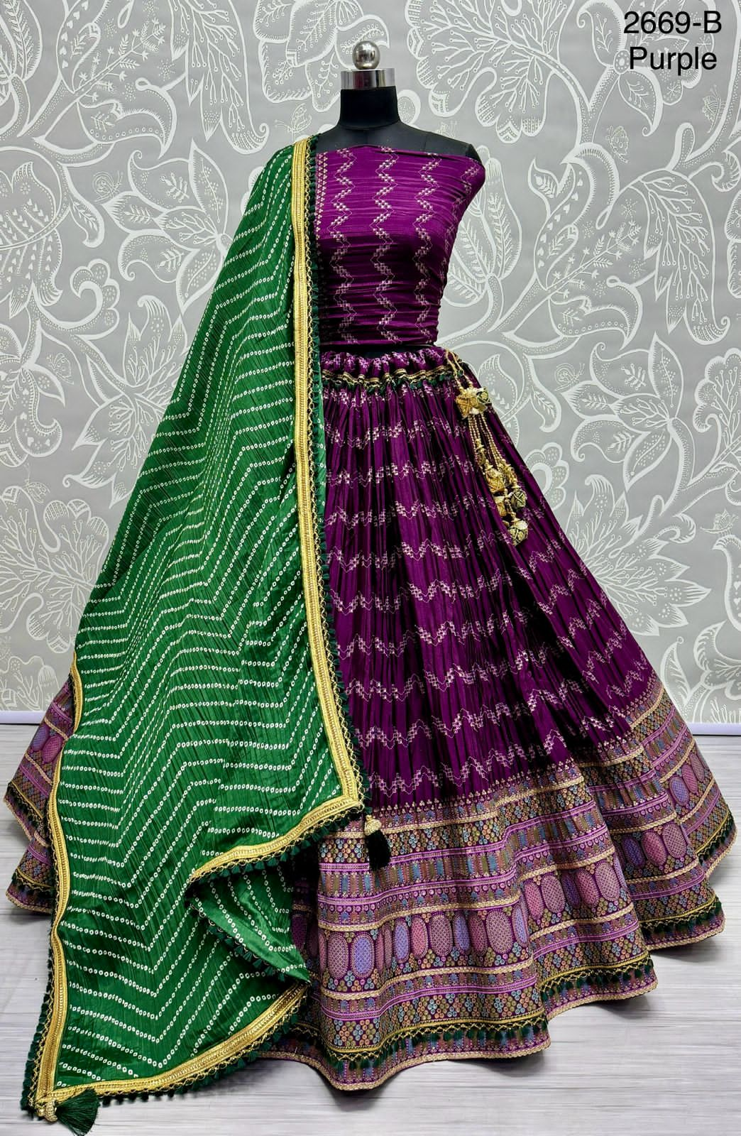 Beautiful Designer Traditional Heavy Satin Lehenga Choli