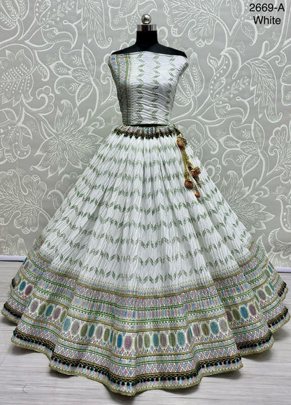 Beautiful Designer Traditional Heavy Satin Lehenga Choli