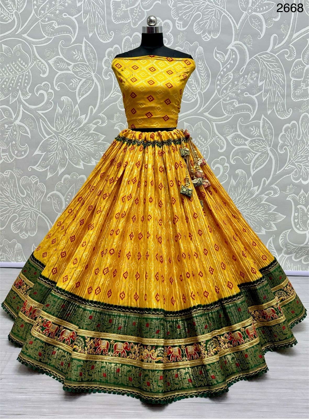 Beautiful Designer Bridal Haldi Special Lehenga Choli