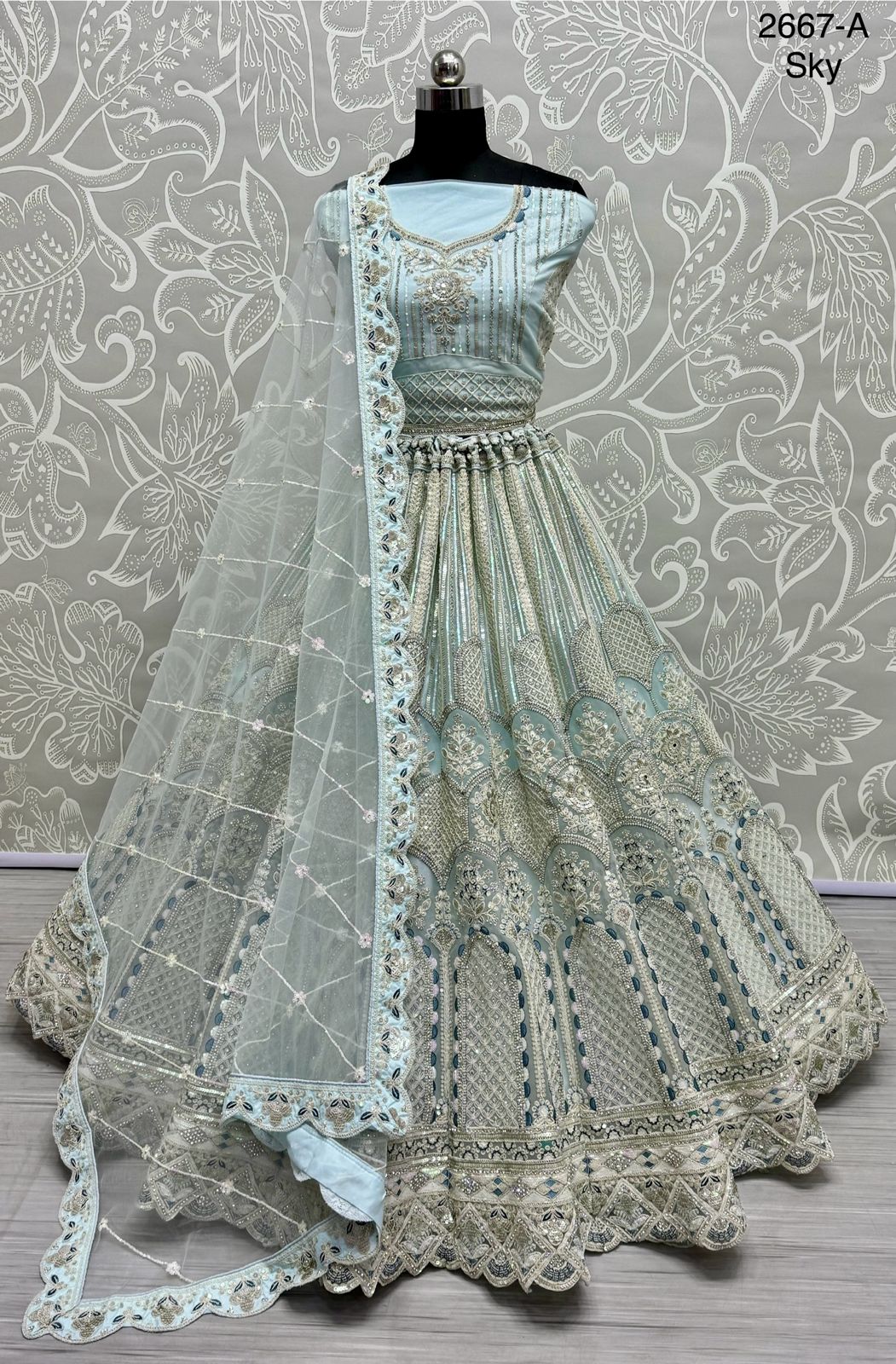 Beautiful Designer Heavy Net with Sequence Lehenga Choli