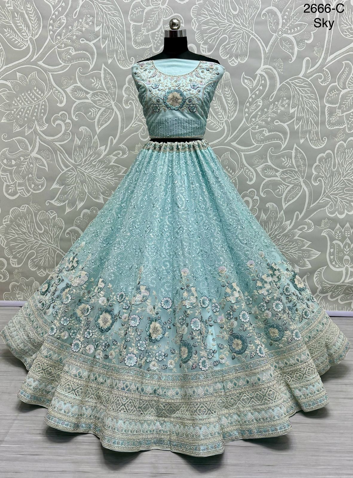 Beautiful Designer Heavy Net with Sequence Lehenga Choli