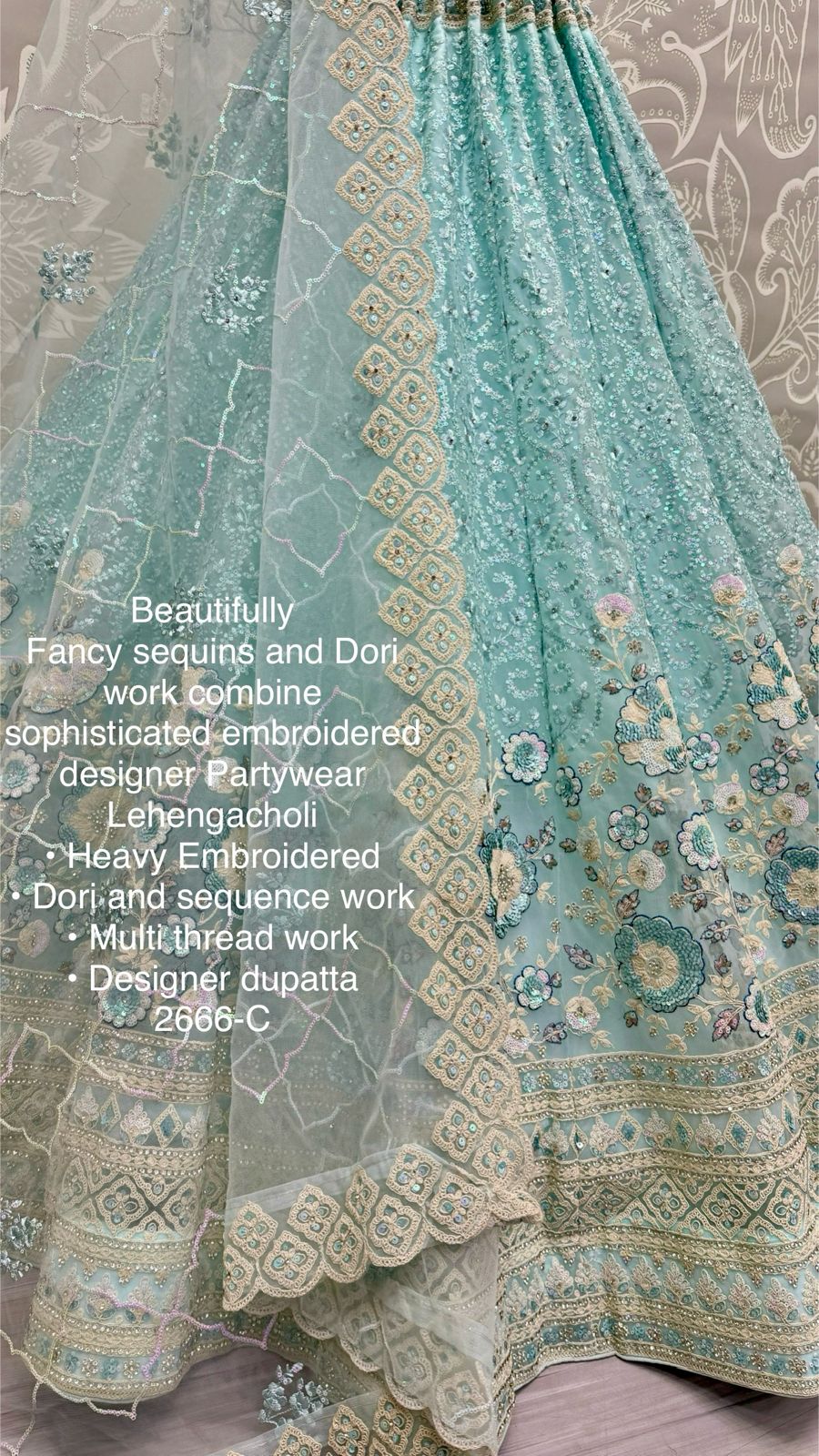 Beautiful Designer Heavy Net with Sequence Lehenga Choli