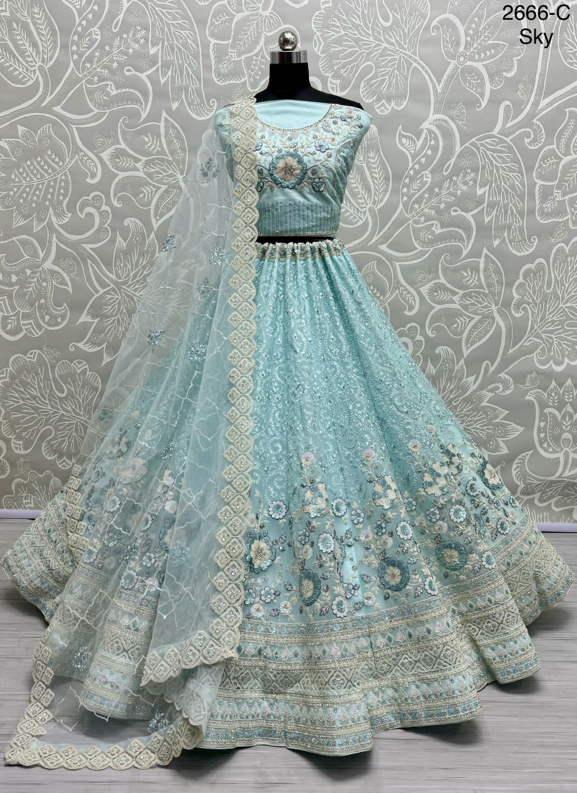 Beautiful Designer Heavy Net with Sequence Lehenga Choli