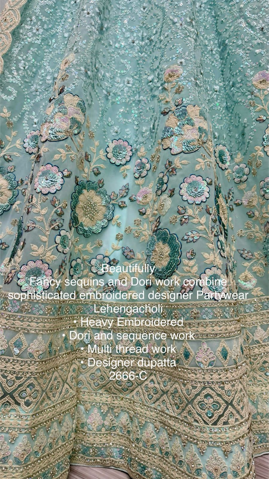 Beautiful Designer Heavy Net with Sequence Lehenga Choli