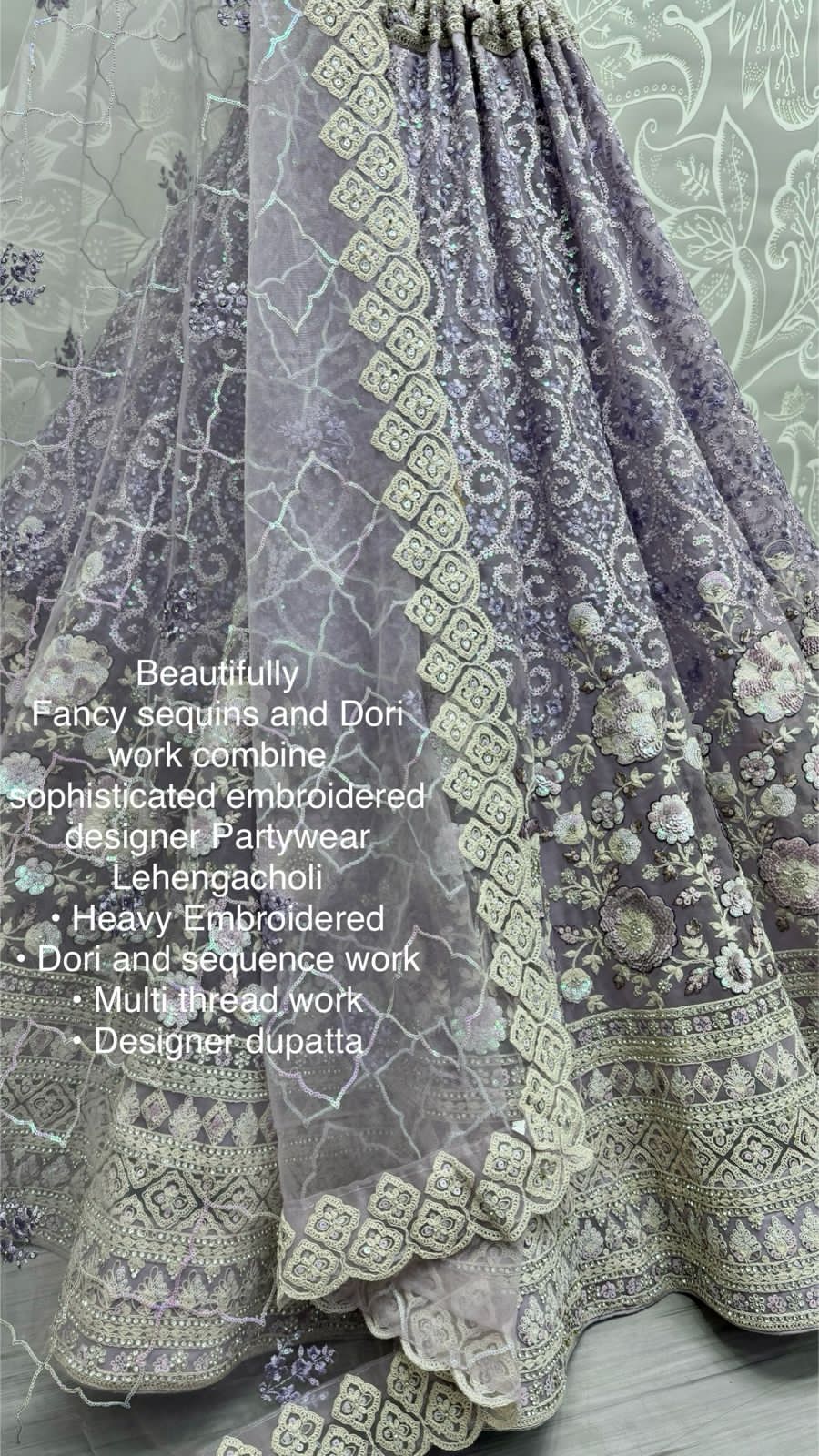 Beautiful Designer Heavy Net with Sequence Lehenga Choli