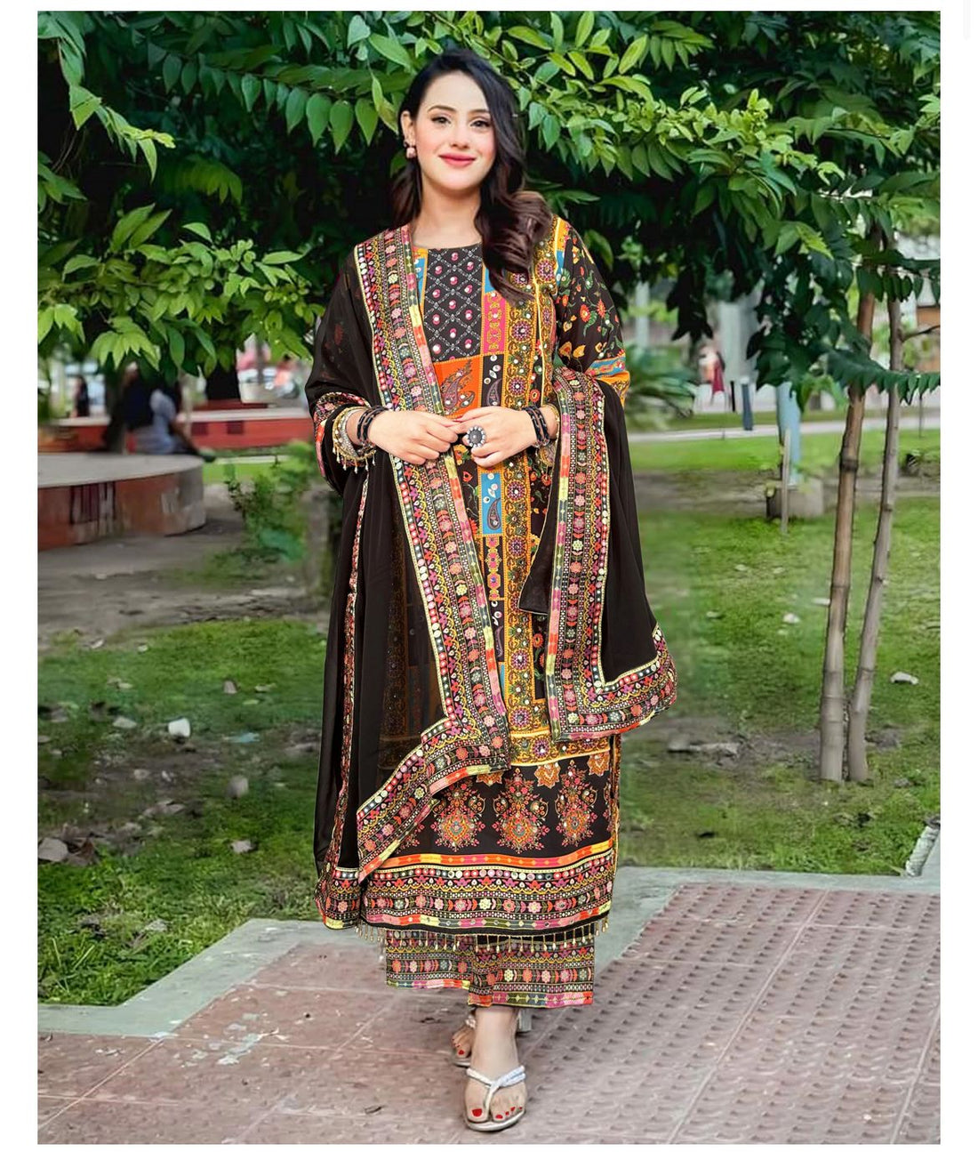 Beautiful Designer Tuhi-2 Pakistani Suit With Dupatta Set