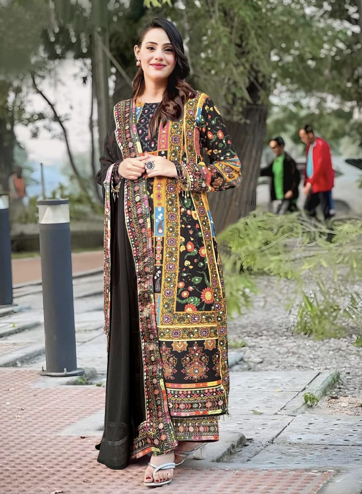 Beautiful Designer Tuhi-2 Pakistani Suit With Dupatta Set
