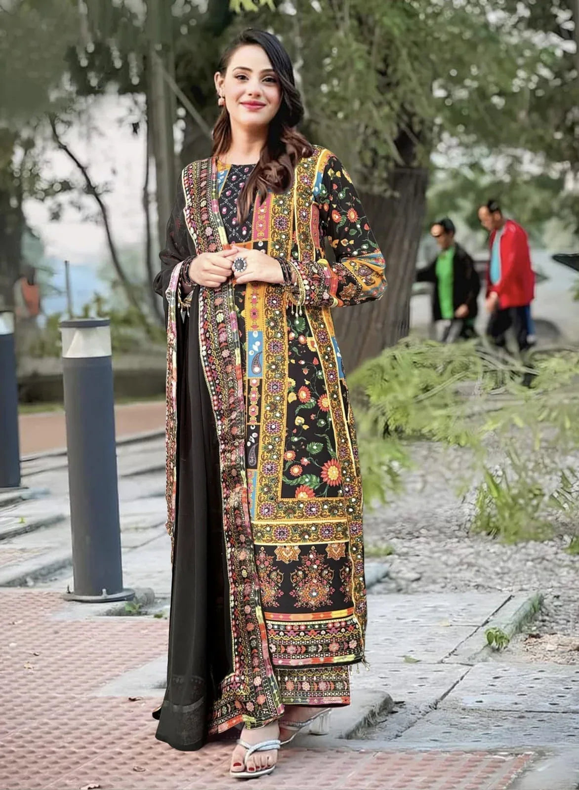 Beautiful Designer Tuhi-2 Pakistani Suit With Dupatta Set