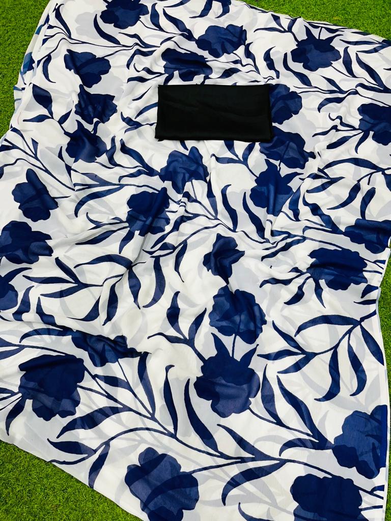 Beautiful Designer Party Wear Pure Georgette Saree