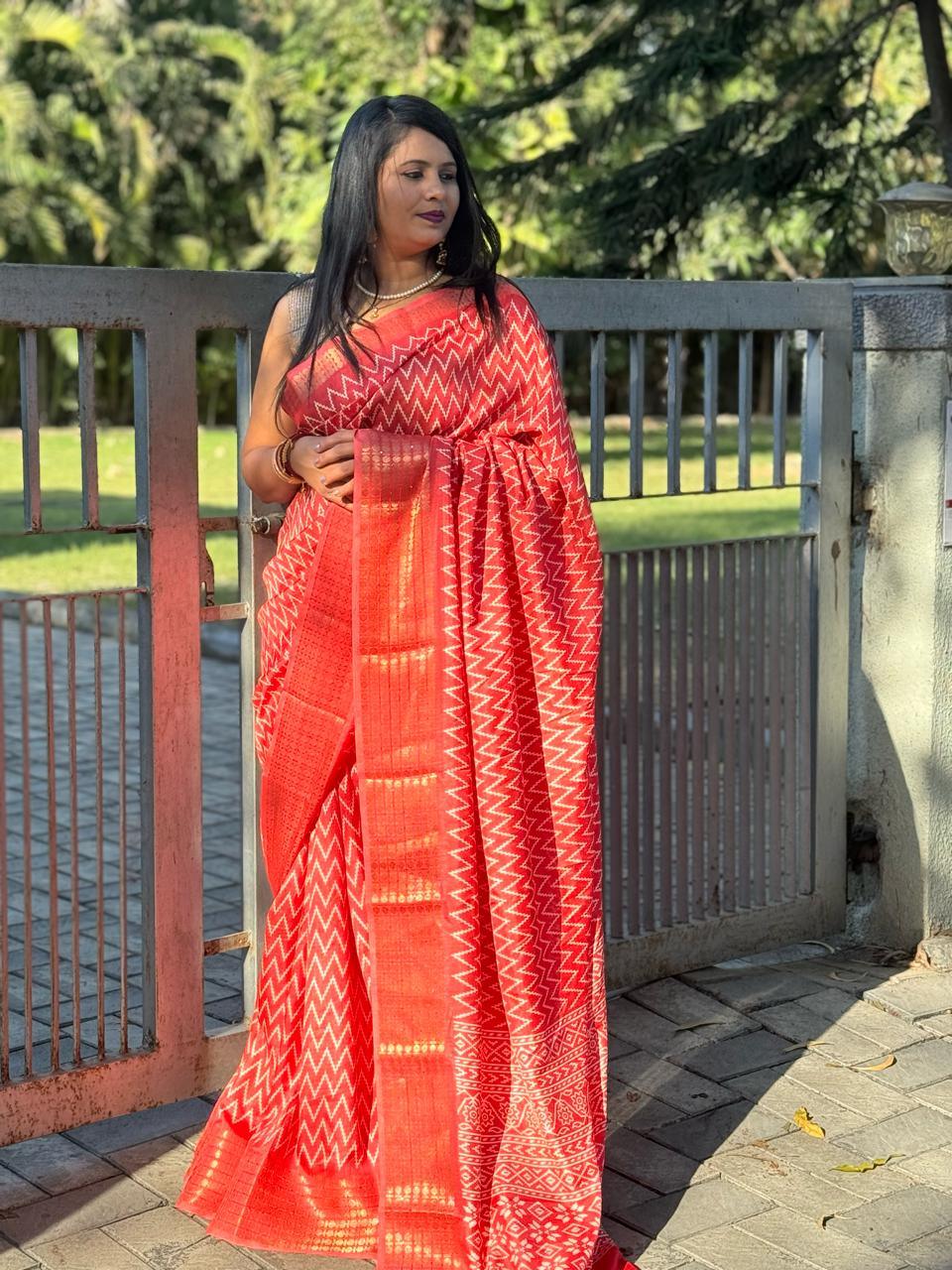 Beautiful Designer Party Wear Pure Dola Silk Saree