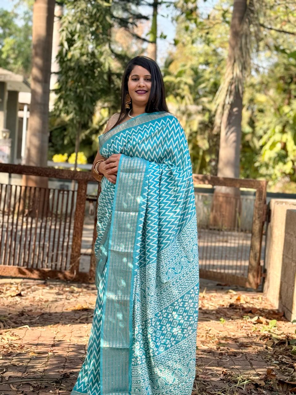 Beautiful Designer Party Wear Pure Dola Silk Saree