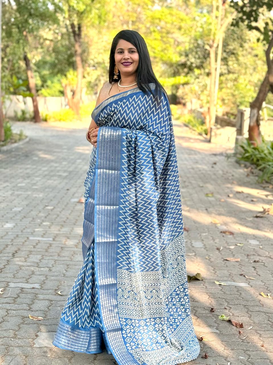 Beautiful Designer Party Wear Pure Dola Silk Saree