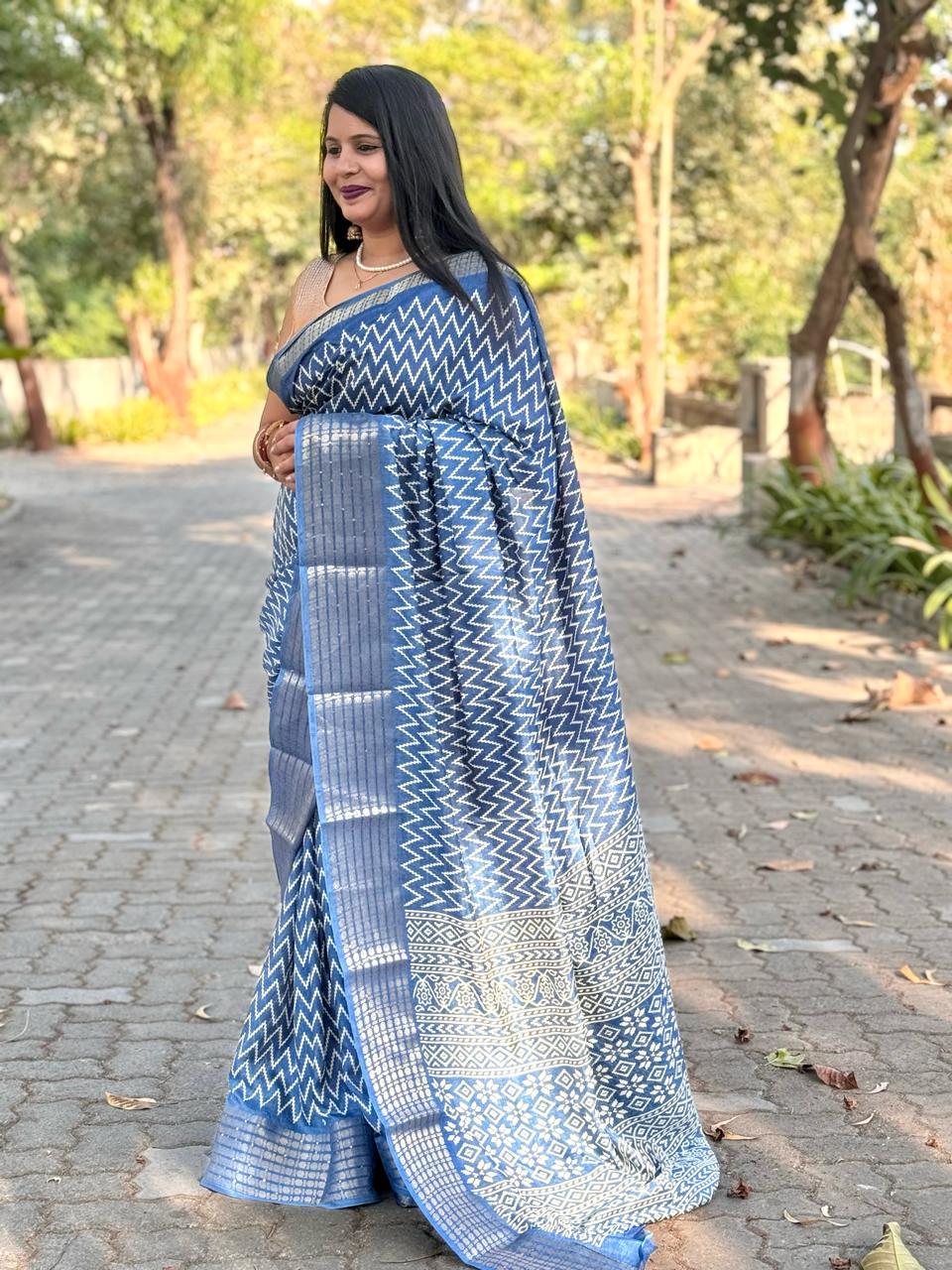 Beautiful Designer Party Wear Pure Dola Silk Saree