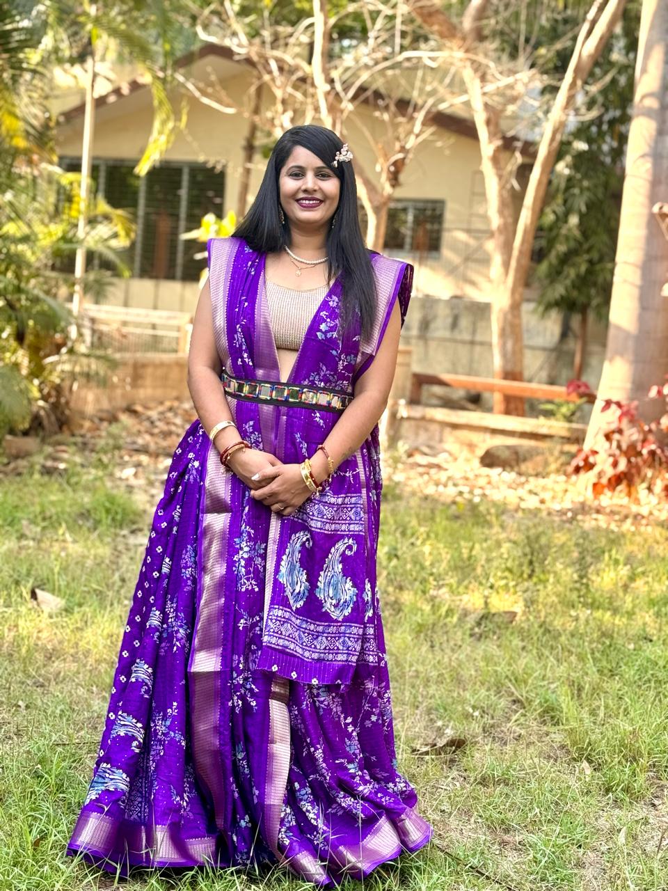 Beautiful Designer Party Wear Pure Dola Silk Saree