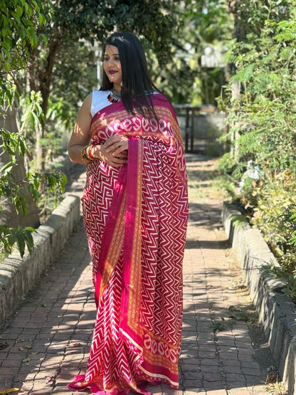 Beautiful Designer Party Wear Pure Dola Silk Saree