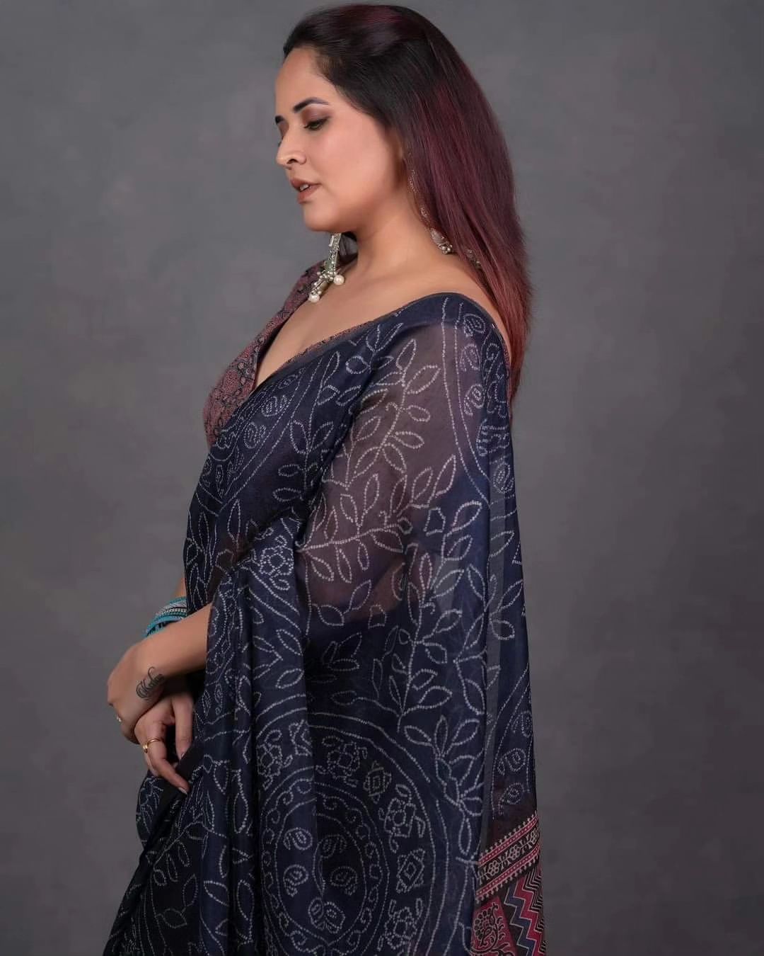 Beautiful Designer Party Wear Linen Cotton Silk Saree