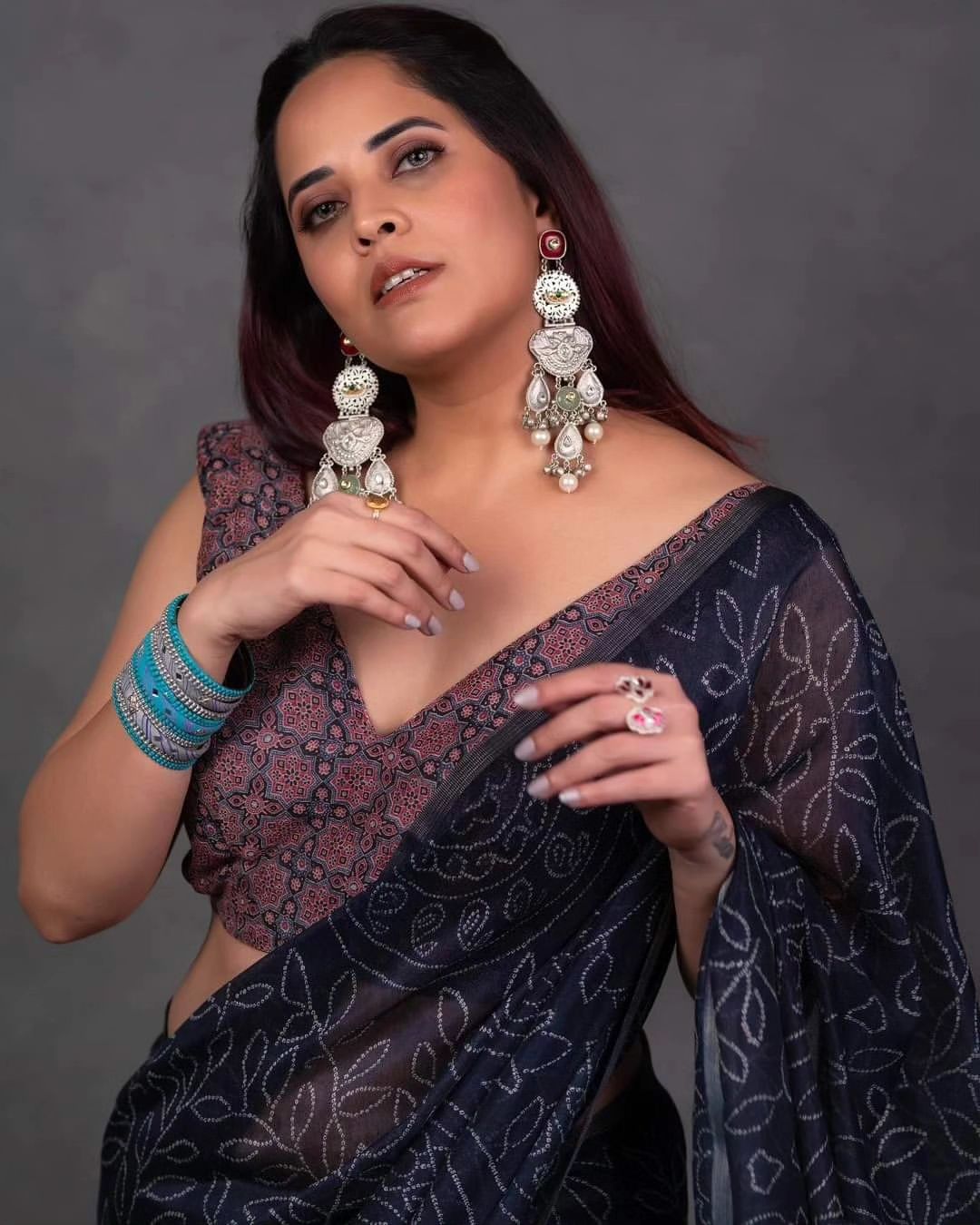 Beautiful Designer Party Wear Linen Cotton Silk Saree