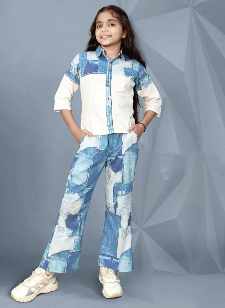 Beautiful Designer Kids Hela Shirt &amp; Pant Western Children Dress
