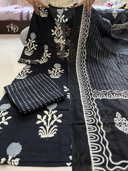 Beautiful Designer Premium Pure Cotton Aline Salwar Suit