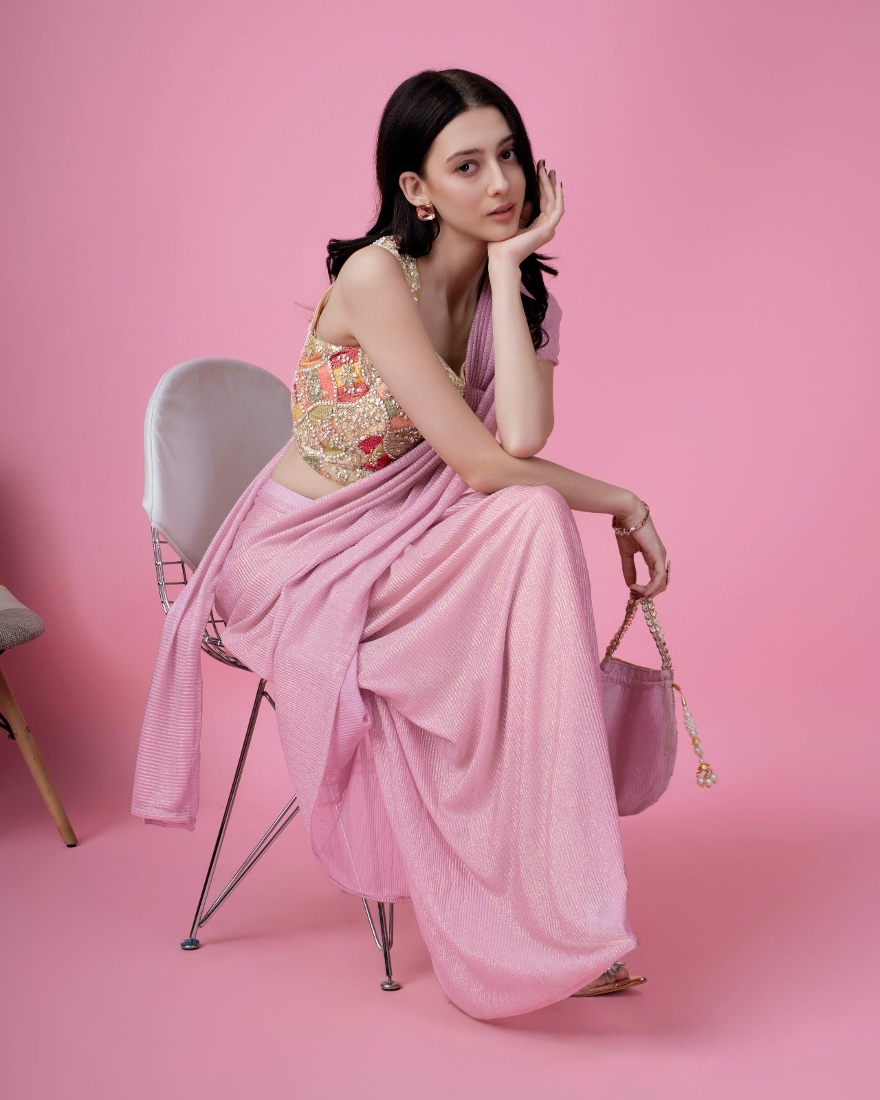 Beautiful Designer Party Wear Ready to Wear Saree