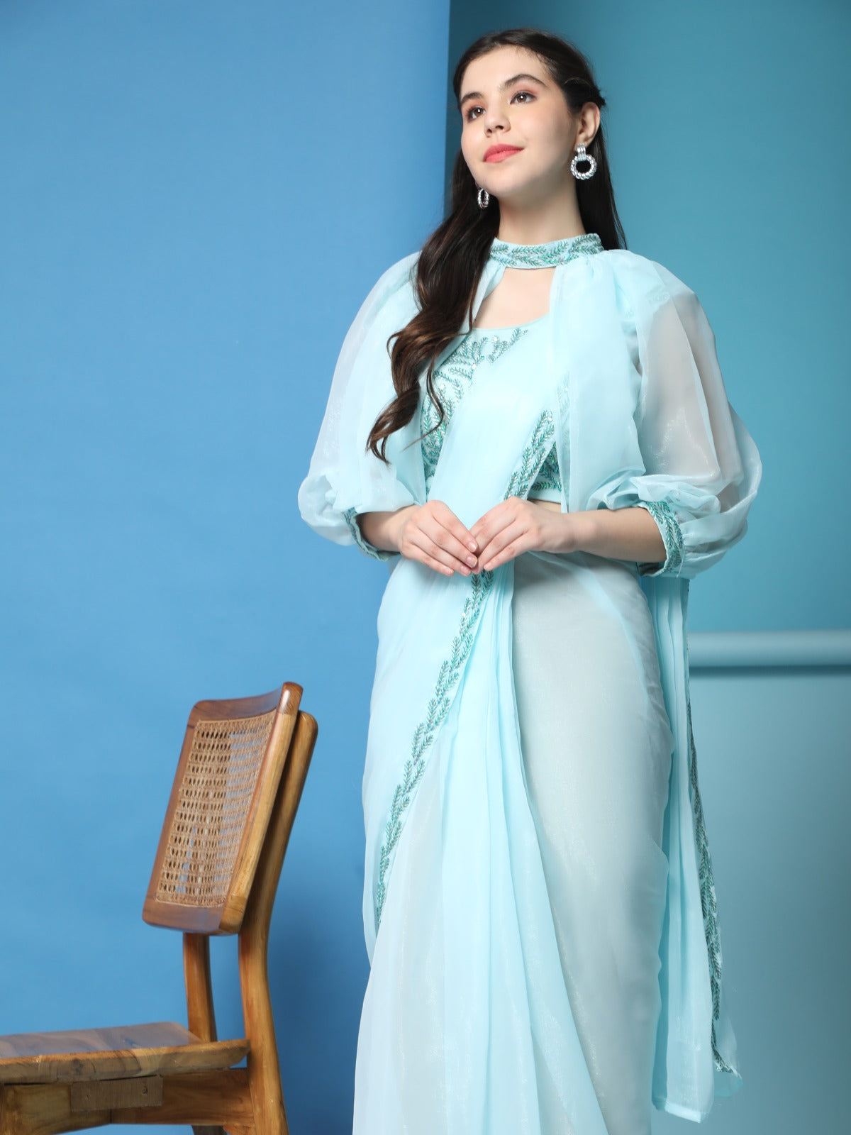 Beautiful Designer Party Wear Ready to Wear Saree