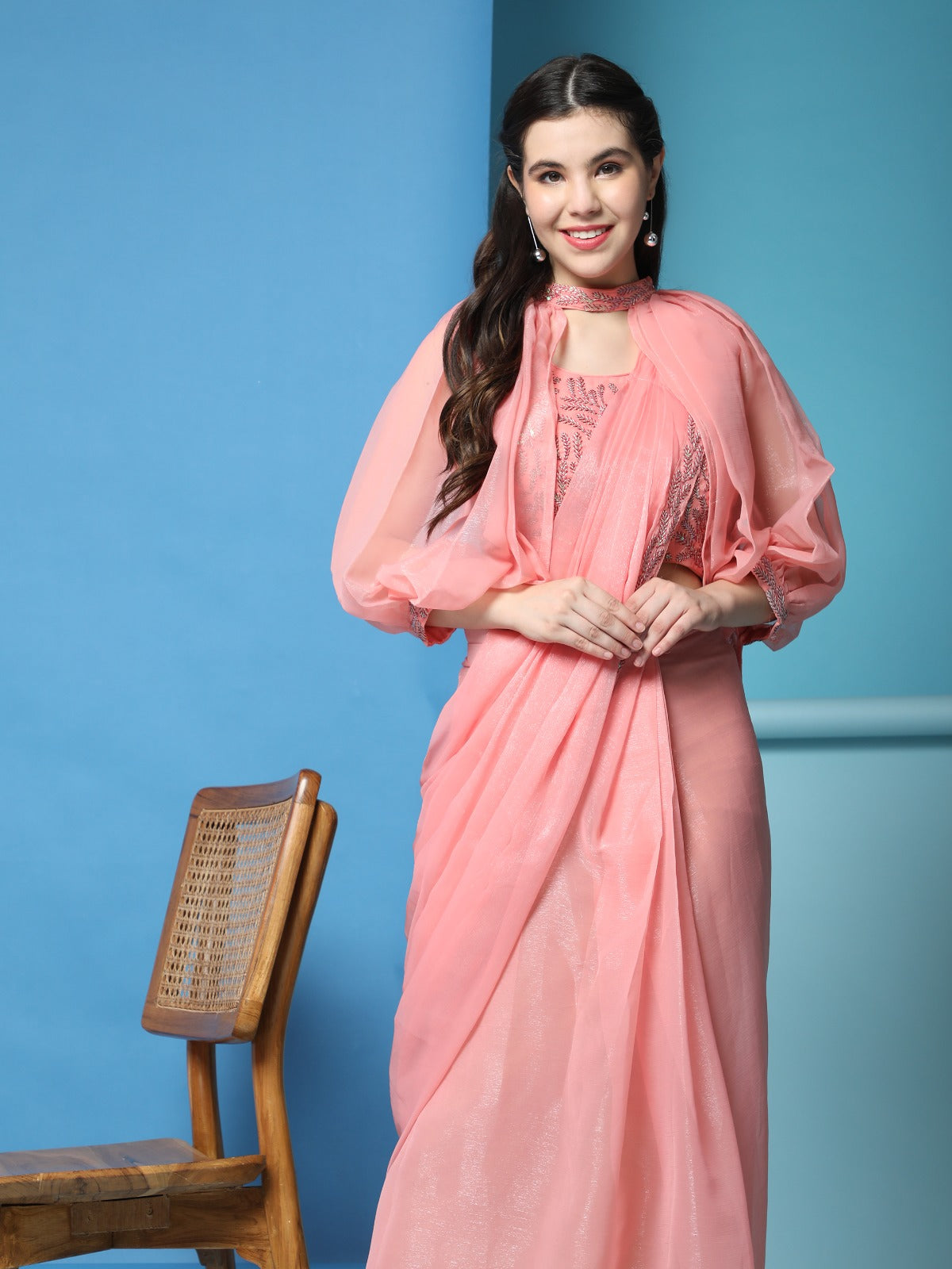 Beautiful Designer Party Wear Ready to Wear Saree