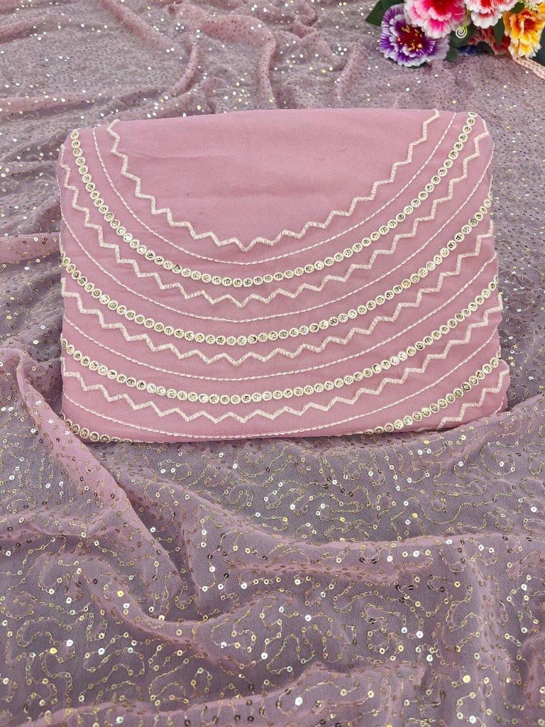 Beautiful Designer Soft Georgette Sequence Saree
