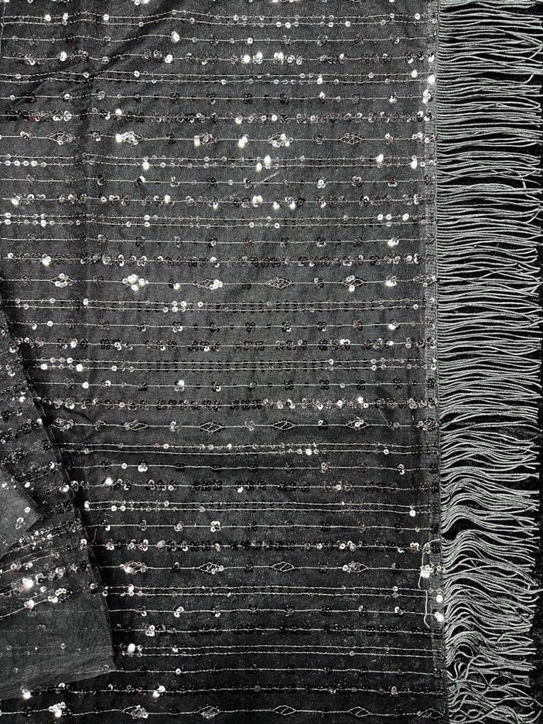 Beautiful Designer Soft Georgette Sequence Saree