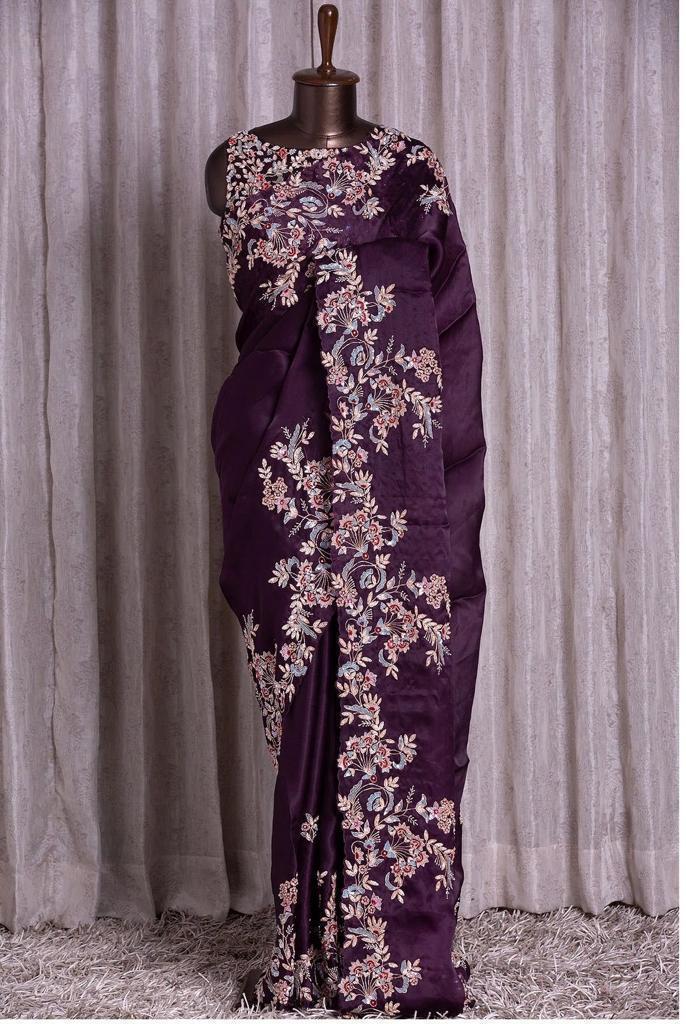 Beautiful Designer Soft Georgette Sequence Saree