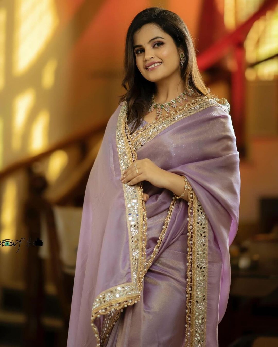 Beautiful Designer Soft Tissue Silk with Sequence Saree