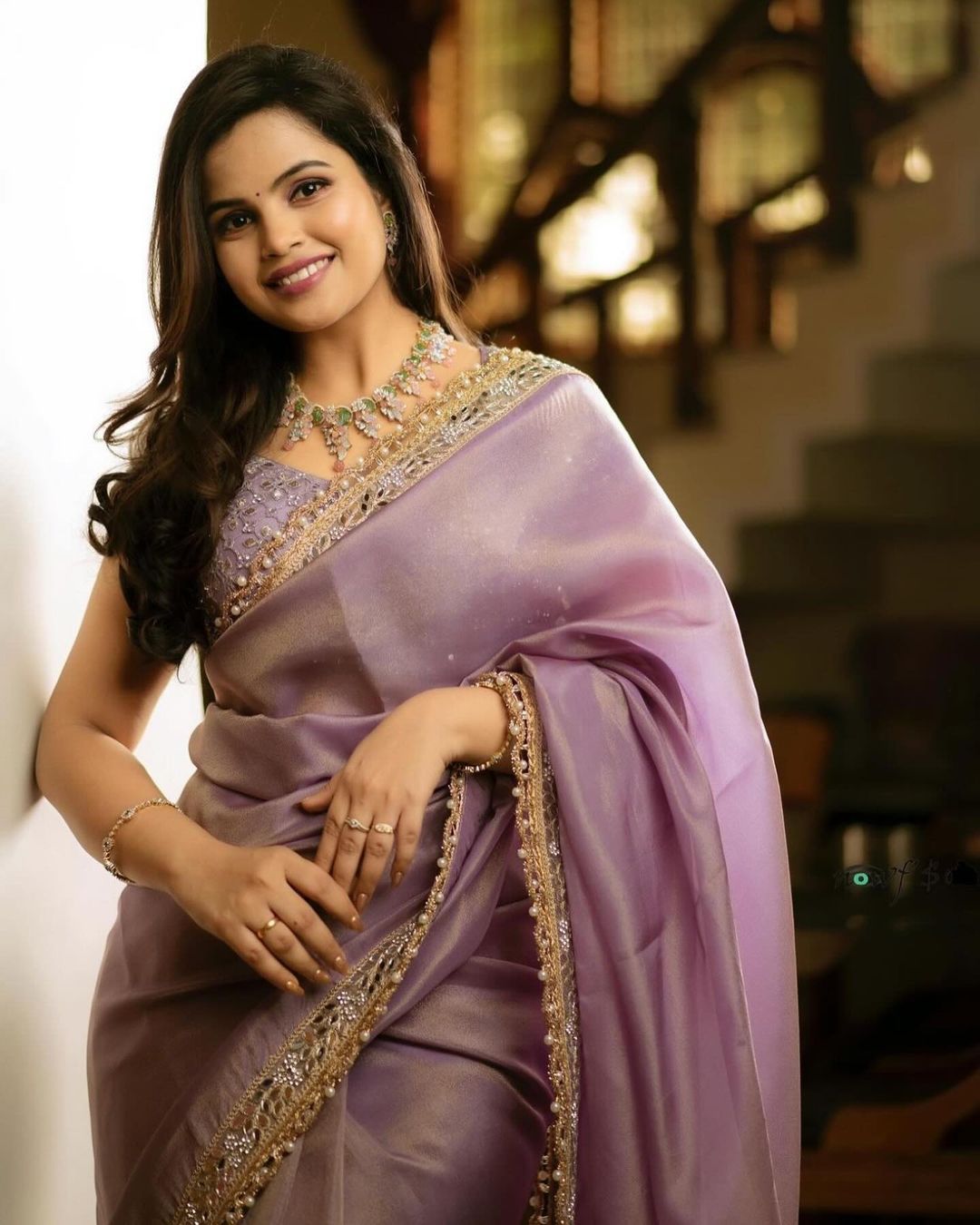 Beautiful Designer Soft Tissue Silk with Sequence Saree