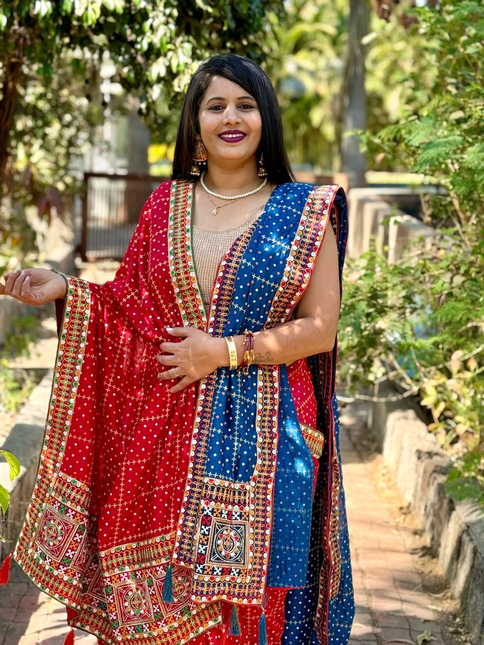 Beautiful Designer Pure Asika Bandhej Saree