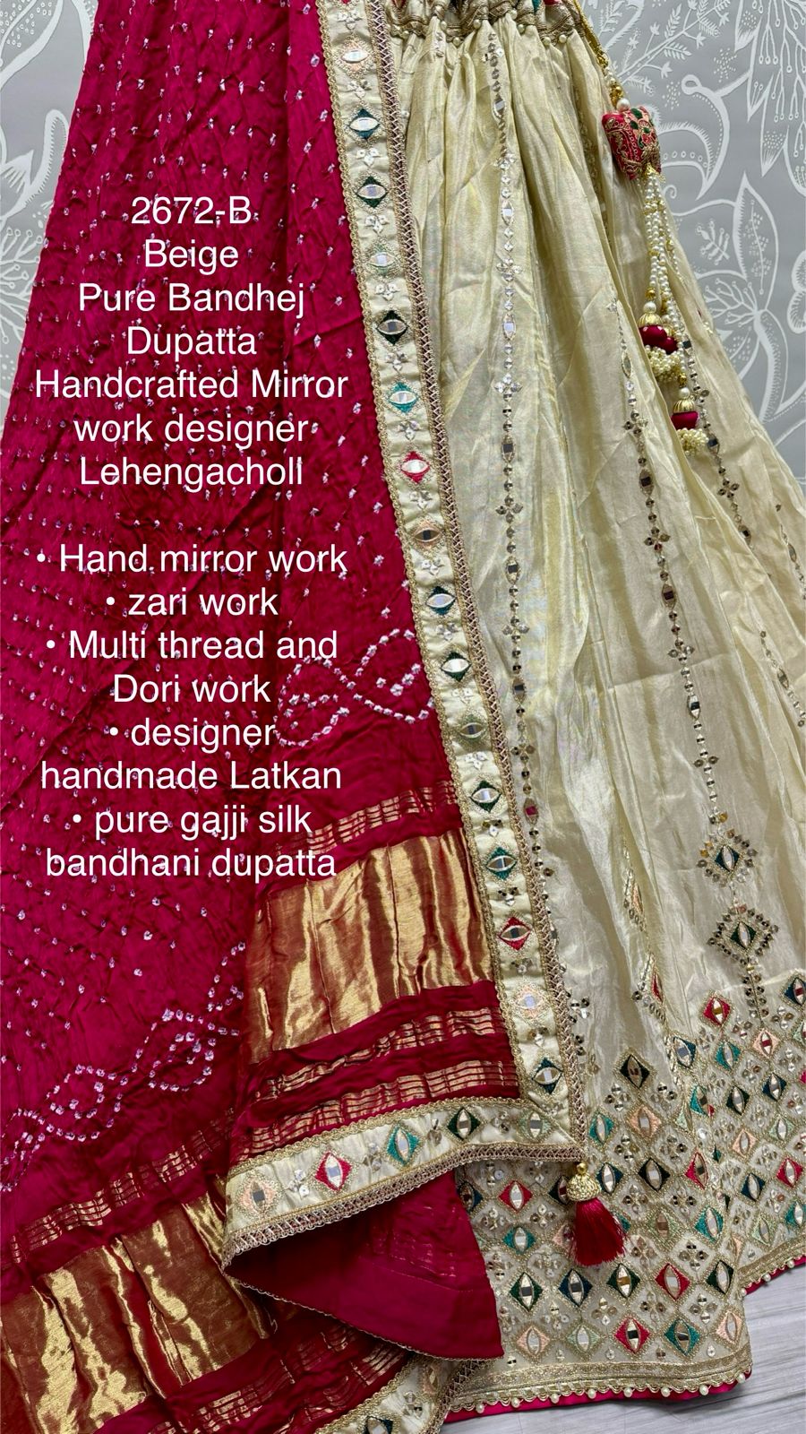 Beautiful Designer Traditional Pure Gadhwal Silk Lehenga Choli