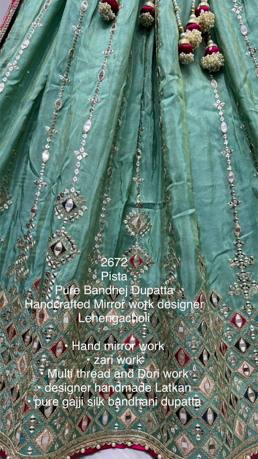 Beautiful Designer Traditional Pure Gadhwal Silk Lehenga Choli