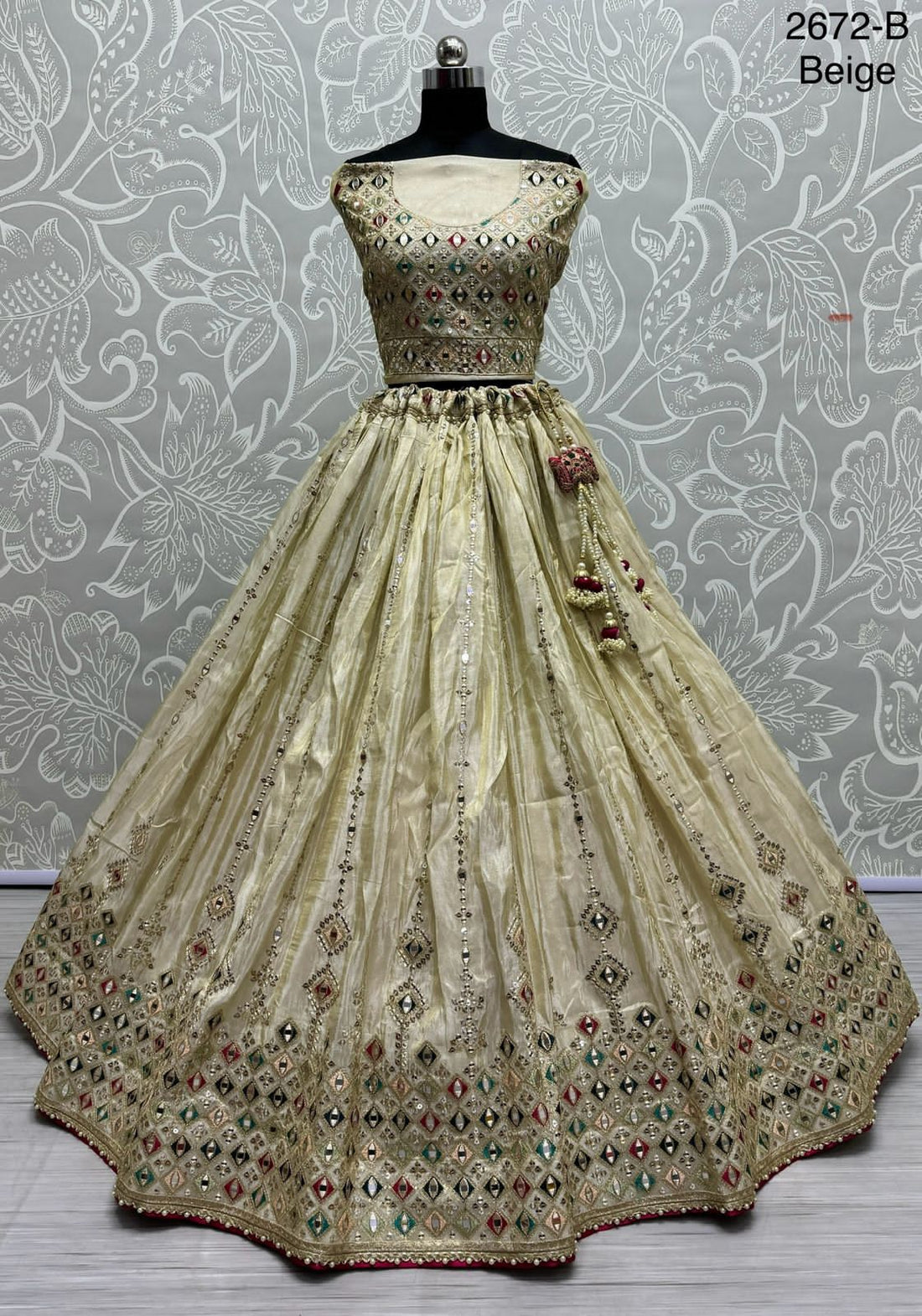Beautiful Designer Traditional Pure Gadhwal Silk Lehenga Choli