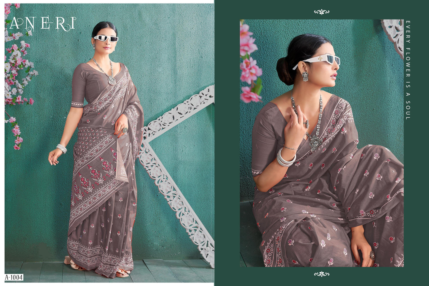 Beautiful Designer Aneri Soft Pure Cotton Saree
