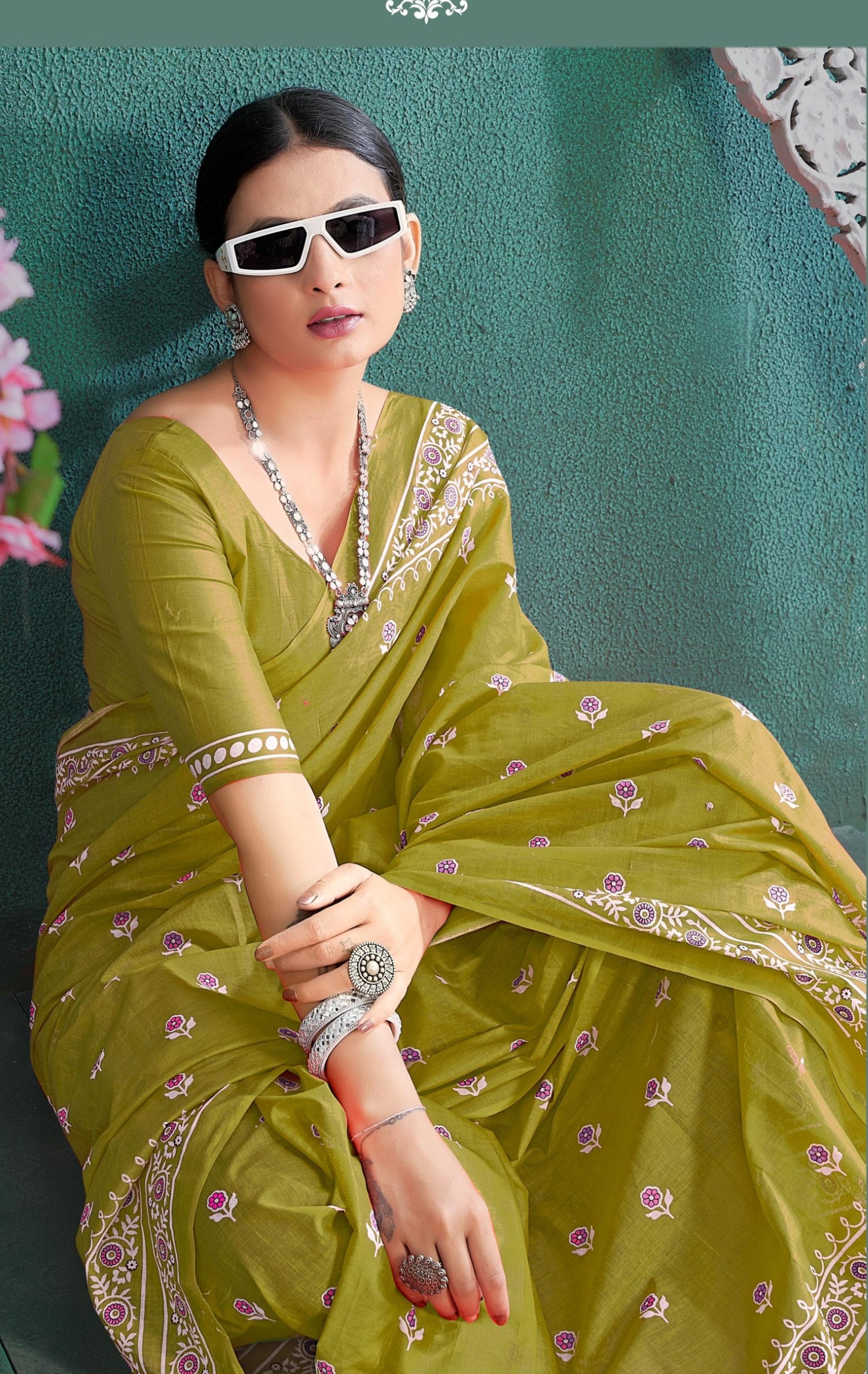 Beautiful Designer Aneri Soft Pure Cotton Saree